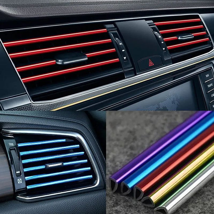 AirStyle™ 2.0 Tiras para Saída de Ar Universal Premium Club do Auto